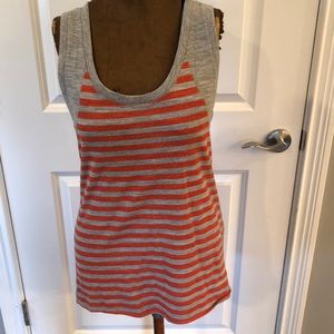 Rag & bone orange stripe tank, size small